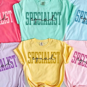 SPED Teacher Comfort Colors Tee SPED Crew Shirt Special Education Squad TShirt Special Eduction Teacher Tee New Teacher Gift Back To School