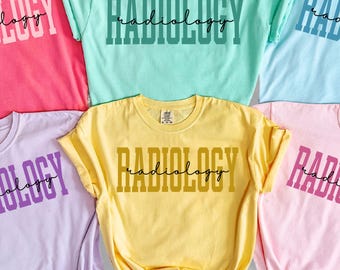Radiology squad tshirt T Shirt Radiologist Comfort Colors Shirt RAD Tech Shirt X-Ray Tech Gift Radiologic Technologist CT MRI Tech Gift