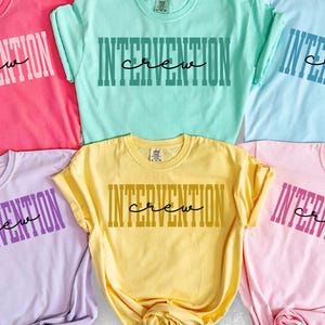 Intervention teacher shirt Intervention Squad Shirt, Early Intervention Shirt, Intervention Teacher T-Shirt, Interventionist Shirt Group tee