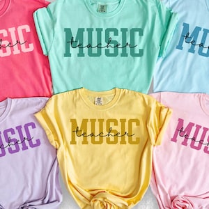 Music Teacher Shirt, Music Teacher Gift, Comfort Colors  Music Shirt, Music Gift, Music Gifts, Music Lover Gift, Music Shirt, Chorus Teacher