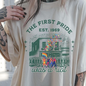 The first Pride Was a Riot Shirt, EST 1969, Pride month Gay pride shirt Lesbian pride Bi pride Equality shirt Subtle pride shirt Ally GGC314