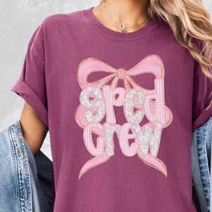 SPED Teacher Comfort Colors Tee SPED Crew Shirt, Special Education Teacher, Special Eduction Teacher Shirt, New Teacher Gift, Back To School