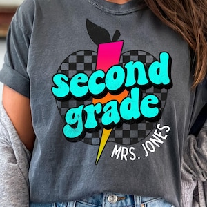 Teacher Shirt, Teacher Custom Name Shirt, Teacher Appreciation Gift, Notebook Paper Shirt, Teacher Shirt, Teacher Gift, Custom Teacher Shirt