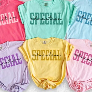 Special Eduction Teacher Shirt SPED Teacher Comfort Colors Tee SPED Crew Shirt Special Education Teacher New Teacher Gift Back To School Tee