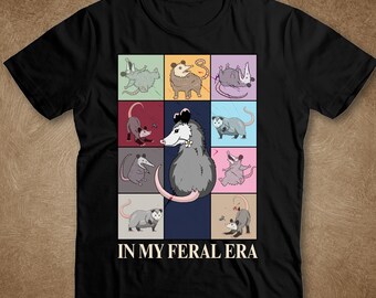 In My Feral Era Shirt, Opossum Shirt, Possum Shirt, Goblincore Shirt, Cottagecore Shirt, Possum Lover Gift, Retro Shirt, Vintage 90s Tee