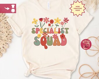 Specials Squad Teacher Team Shirt, Personalized Specials Crew Name Shirt, Specials Dream Team Matching Shirt Wildflowers teacher squad tee