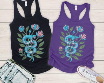 Protect Trans Youth Tank Top Support Trans Kids Leftist Tank Trans Ally Queer Tee Lgbtq Gay Trans Folks Rights LGBT Pride month tees GGT014