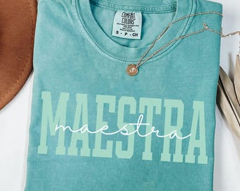Maestra Shirt Maestra Teacher Shirt Gift Spanish Teacher Shirts Bilingual Teacher Gift welcome back to school Teacher Shirt Comfort Colors