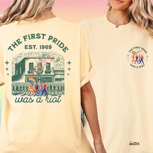The first Pride Was a Riot Shirt, EST 1969, Pride month Gay pride shirt Lesbian pride Bi pride Equality shirt Subtle pride shirt Ally GGC316