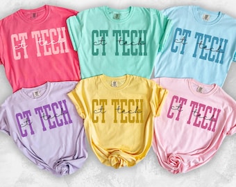 CT Tech shirt Comfort Colors Radiology squad T Shirt Radiologist Shirt RAD Tech tShirt X-Ray Tech Gift Radiologic Technologist ct MRI Gift