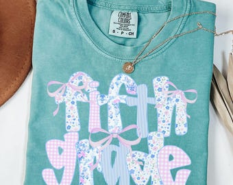 Comfort Colors® Fifth Grade Teacher Shirt Cute 5th Grade Teacher Tee Fifth Grade Teacher Appreciation Gift Coquette bow TShirt Floral GGC417