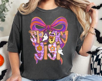 Spooky Gigi TShirt Halloween Gigi Shirts  Comfort Colors Halloween Tee Gigi Gifts Ghost Gigi Tshirt Cute Fall Gigi Grandma Halloween T-Shirt