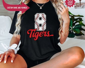 Baseball T-shirt, Custom Baseball Team Name and Numbers Shirts, softball player shirt, Baseball Boy Shirt, baseball gift, Baseball Mom shirt