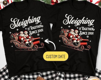 Couples Christmas Sweatshirt, couples christmas humor custom christmas sweatshirt for couple christmas pajamas engaged couple christmas gift