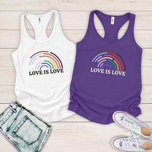 Love is Love Tank Top Pride Month Tank vintage fruity gay couple gifts lbgtq gift queer gay rights shirt lgbt pride tank Queer tank GGT019