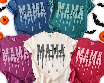 Spooky Mama Shirt Mom Halloween Shirt Halloween Comfort Colors Mom Shirt Halloween Shirt Gift Halloween Mama Shirt Spooky Halloween Mama Tee