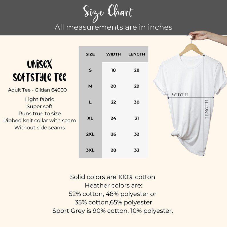 a white t - shirt with measurements and measurements for it
