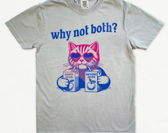 Bisexual pride Shirt, Comfort colors Bi Shirt, bi pride, Subtle pride shirt, bisexual shirt, Punny Shirt, Retro Pride Shirt, Pride Shirt Cat