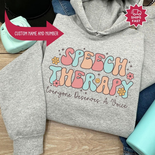 Speech Therapy Detail Sweatshirt, Speech Therapist Sweater, Speech Therapy Crewneck, Speech Language Pathologist Gift Speech Therapist Shirt