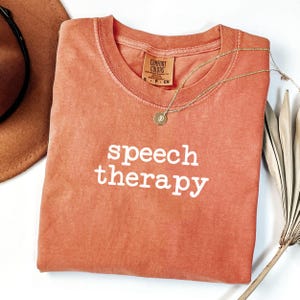 Comfort Colors Speech Therapy Shirt, SLP Shirt,  Speech Pathology Shirts, Speech T-Shirt, Minimalistic Shirt, Oversized soft shirt, aac Tee
