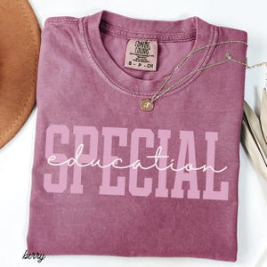 Special Eduction Teacher Shirt SPED Teacher Comfort Colors Tee SPED Crew Shirt Special Education Teacher New Teacher Gift Back To School Tee