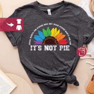 Equal rights for others does not mean fewer rights for you shirt not pie shirt LGBT Rainbow Black Rainbow Transgender Rainbow Pride Gay Gift