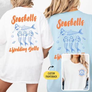 Seashells and Wedding Bells Shirts Bachelorette Shirts Beach Bachelorette Shirts Coastal bachelorette Bach Club Tee Comfort Colors GGC229