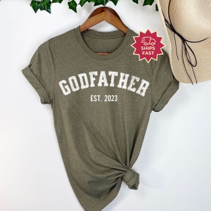 Cool Godfathers Shirt for Men, Pregnancy Announcement TShirt for Men, Cool Pop T-Shirt for Godfather, Funny Gift for Godfather to Be Tee