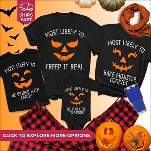 Spooky Family Halloween Pajamas - Perfect for Trick-or-Treating, halloween shirt, halloween gift, halloween costume, pumpkin shirt, spooky, afbeelding 2