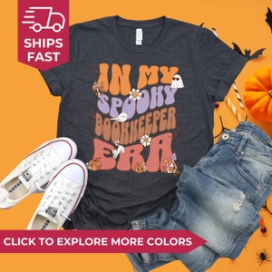 Spooky bookkeeper Shirt, Halloween bookkeeper Tee, Custom bookkeeper Tshirt, Personalized Team bookkeeper Shirt, bookkeeper Era Shirt Spooky