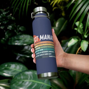 Project Manager Gift - Project Management Present - Boss&#39;s Day Gift - Custom Manager Gift