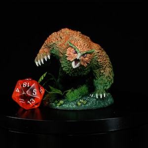 Painted Miniature |  Owl Bear | Dungeons and Dragons |