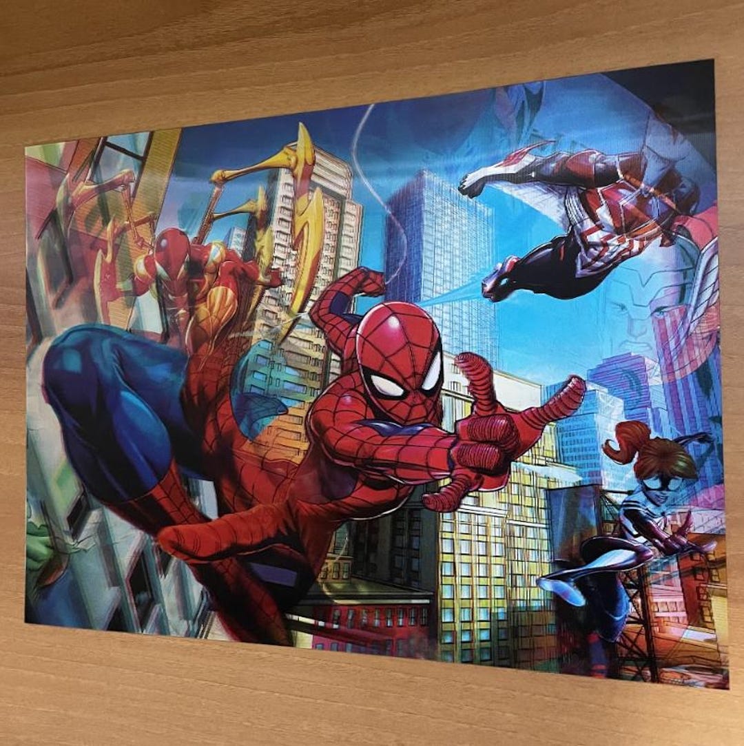3D Lenticular Poster Avengers/spiderman - Etsy