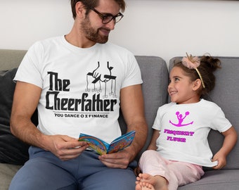 The Cheer Farther, Cheer Dad, Cheerleading dad, cheer t-shirt, cheer tee, adult T-Shirt