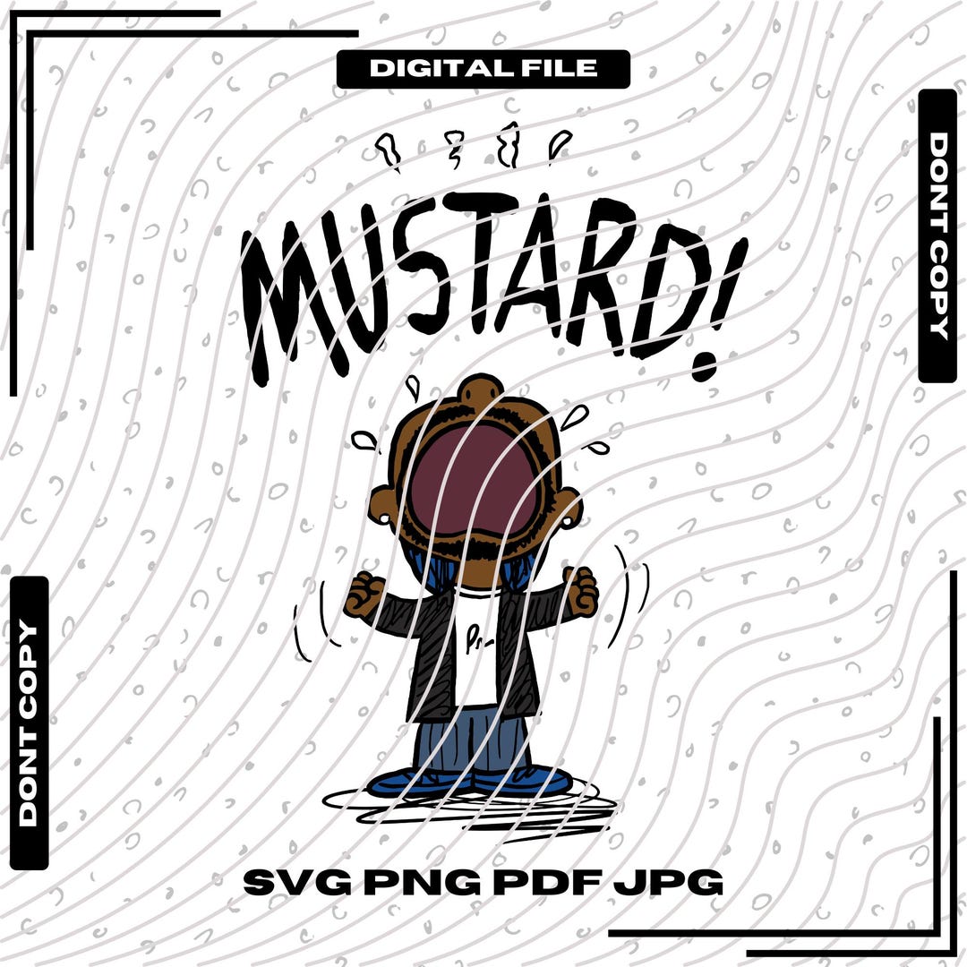 Kendrick Lamar Mustard SVG PNG, Tv off Lyrics T-shirt Design, GNX Meme
