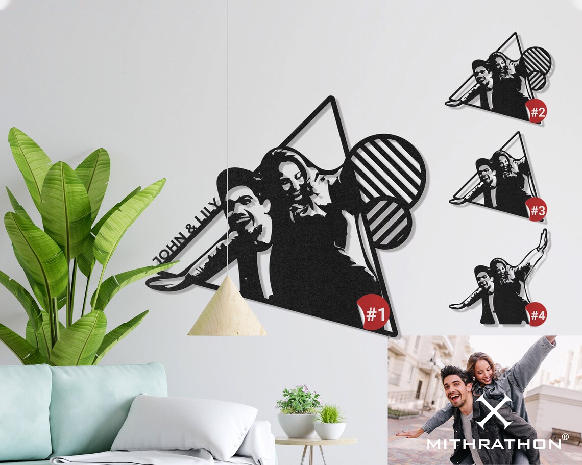 Personalized Modern Wall Art Decor Custom Metal Wall Art Gift Ideas for ...