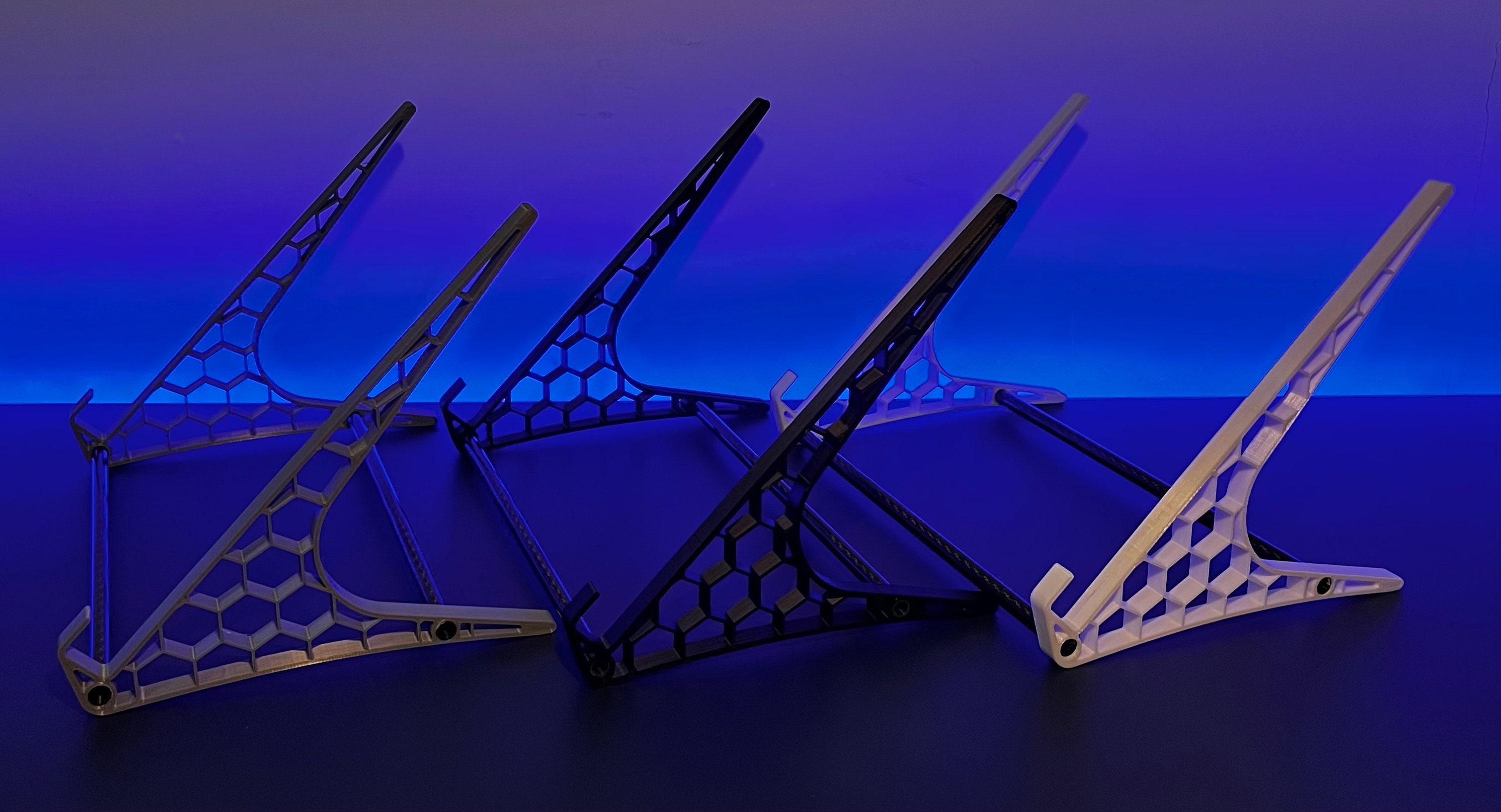 Ecofriendly 3D Printed Laptop Stand With Carbon Fiber Tie Etsy