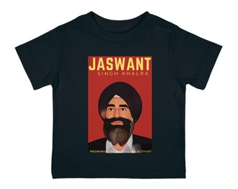 Sikh Apparel Infant Cotton Jersey Tee Jaswant Singh Khalra