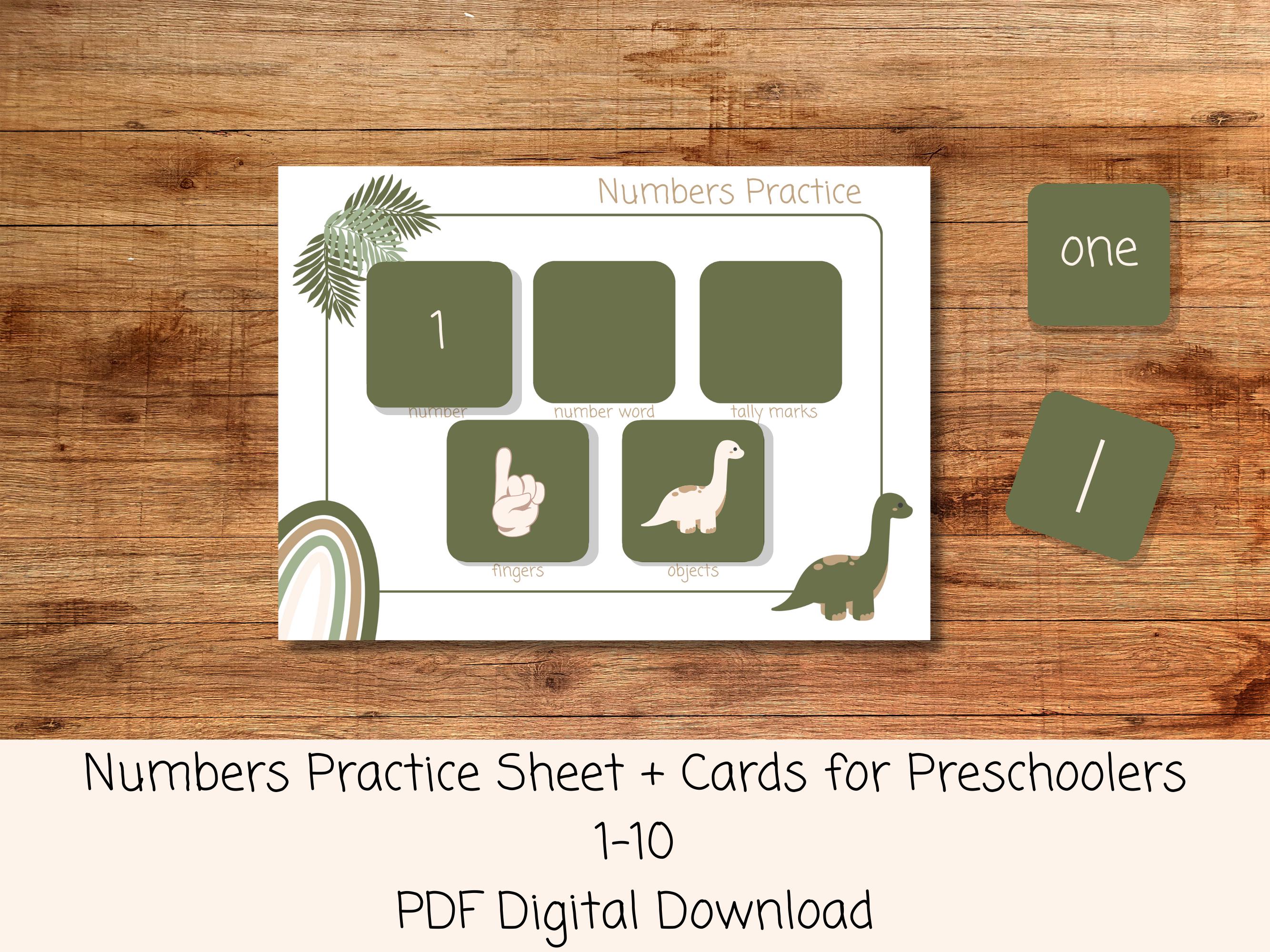 Numbers Learning Activity for Preschoolers | Montessori-inspired Fun