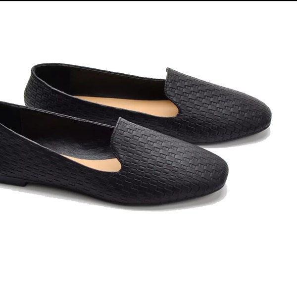 Women's Round Toe Ballet Flats Shoes | Women Vintage Shoes | Women Flats shoes| Ballerina Flats | Black Flats|Loafer Flat for summer!!