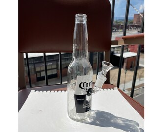 Corona bottle pipe vase