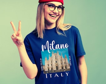 Italy Milano Shirt, Italy Traveling Tee, Milan Vacation T-shirt, Milano Cute Shirt, Italy Fashion T-shirt, Milano Travel Souvenir.