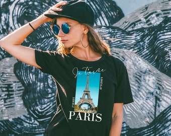 Paris France Shirt, Eiffel Tower Shirt, Travel in France Shirt, Gift for Paris Lover, France Souvenir, Designer Gift, Vacation in Paris Tee.