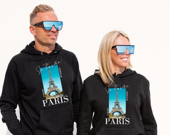 Paris France Hoodie, Eiffel Tower Hoodie, Travel in France Hoodie, Gift for Paris Lover, France Souvenir, Designer Gift, Vacation in Paris.