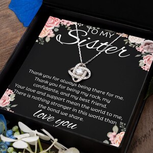 Sister Necklace, Sister Birthday gift, Christmas Gift for Sister, Gift Ideas for Sister, Sister Jewelry, Big Sister Gift.