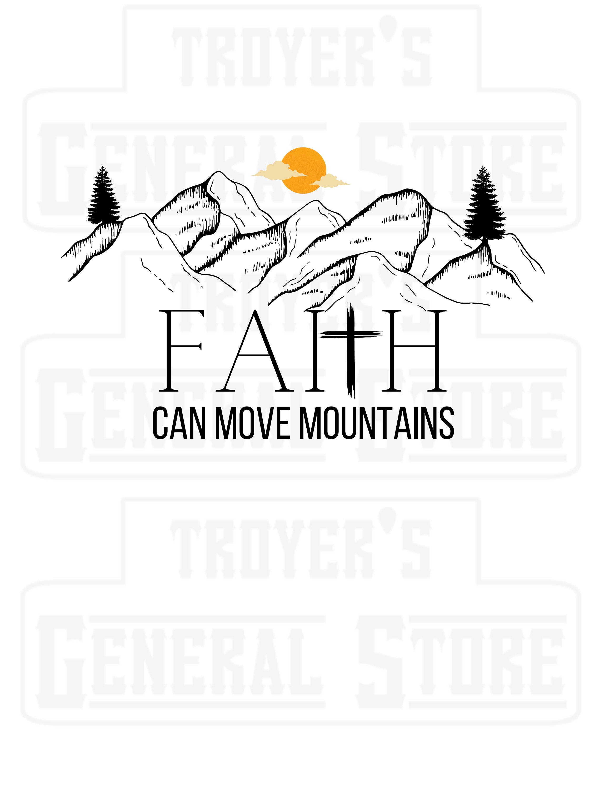Faith Can Move Mountains SVG PNG Clip Art Etsy