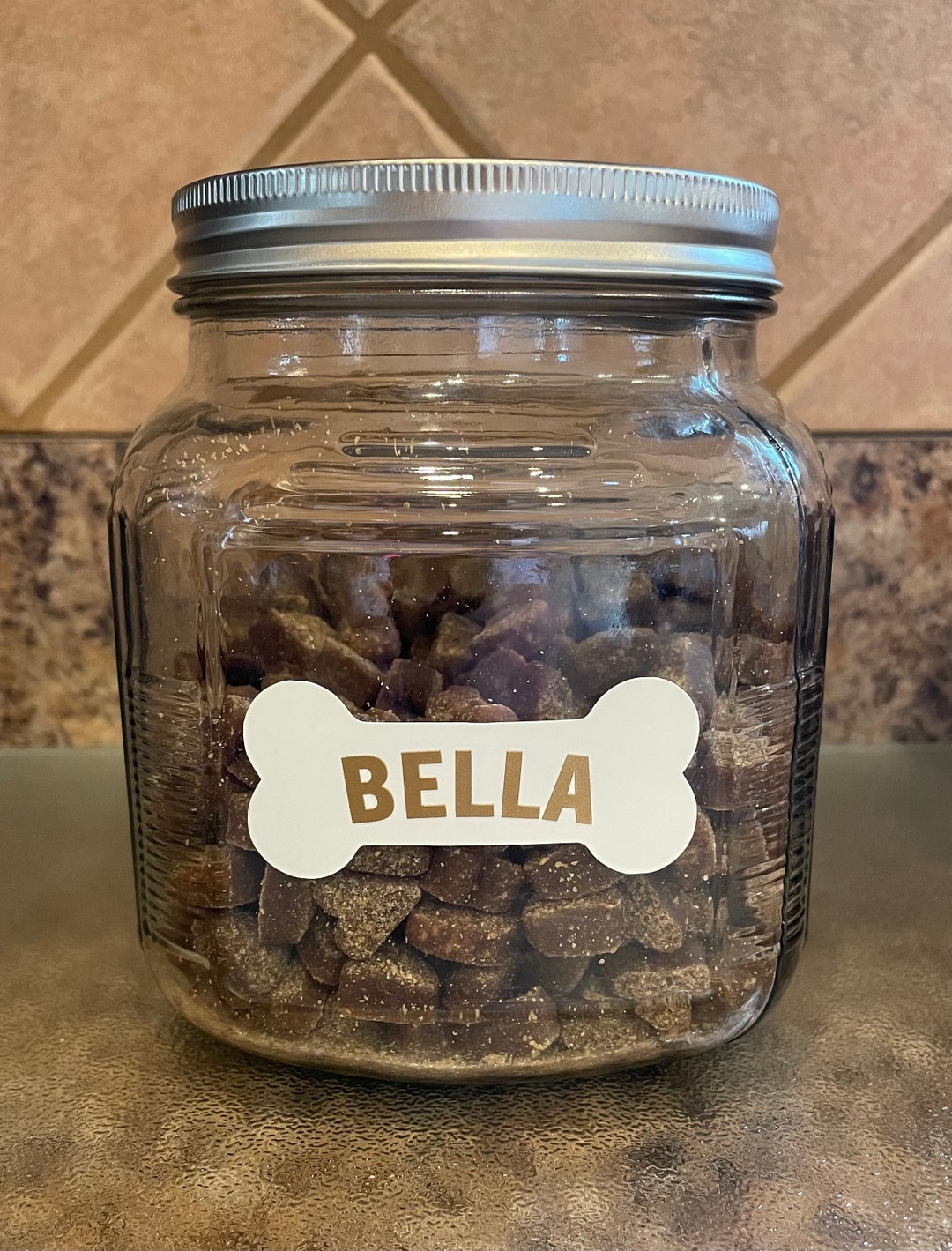 Personalized Treat Jar Etsy