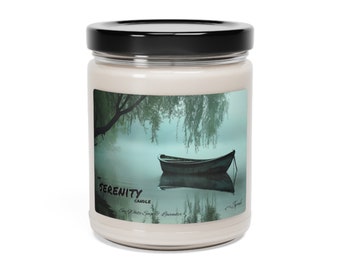 My Serenity White Sage & Lavender Scented Soy Candle, 9oz