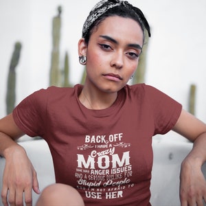Anger Issues Mom T-shirt, oprechte T-shirt voor mama, Mom's Fury T-shirt, Mom's Anger Management T-shirt, Ernstige afkeer voor domme mensen