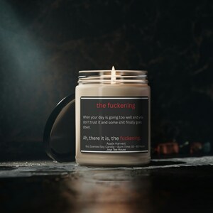 The Fuckening Scented Candle, 9 oz Apple Harvest Soy Candle, Warm Cozy Soy Candle, Apple Harvest Candle, Fall Cozy Candles, 9 oz Warm Candle